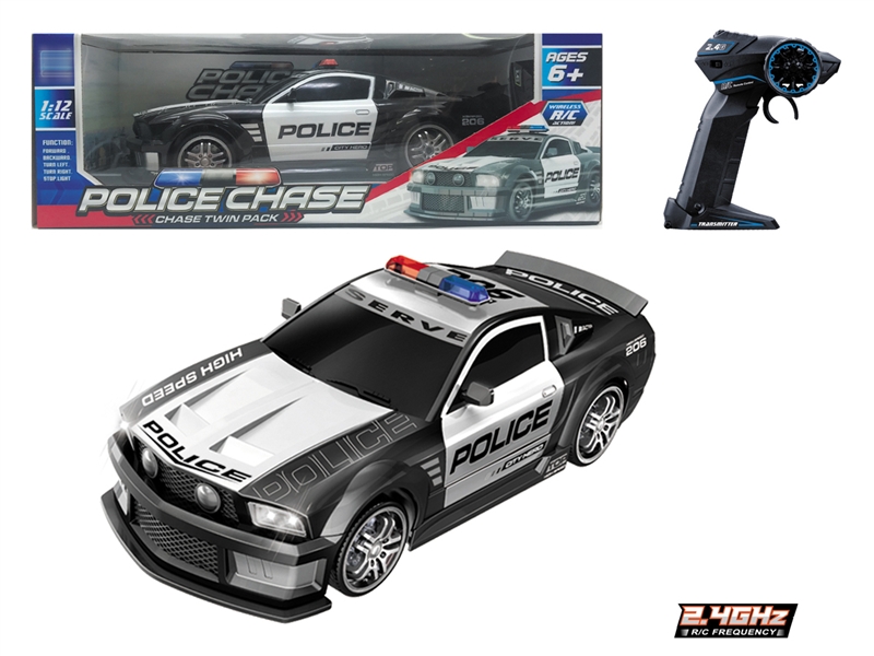 1:12四通遥控野马警车带灯光 - HP1146368