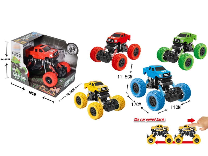 PULL BACK 4WD CLIMBLING CAR W/SHOCK ABSORBER - HP1146714