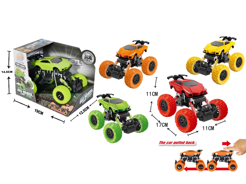 PULL BACK 4WD CLIMBLING CAR W/SHOCK ABSORBER - HP1146716