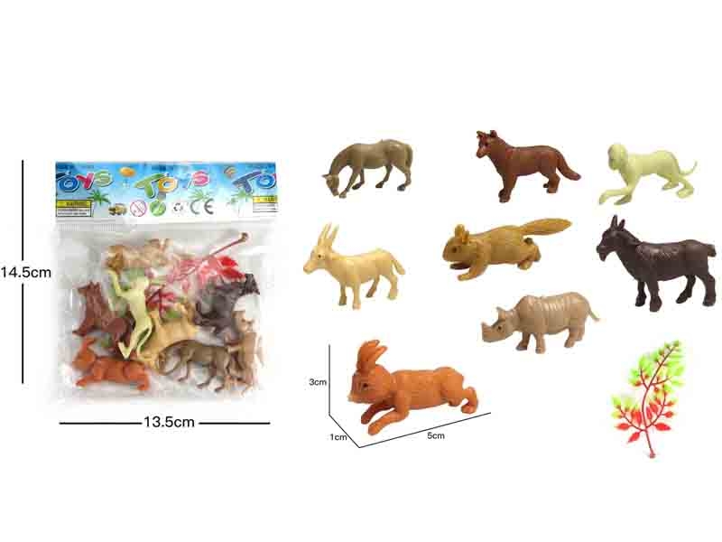 SOFT PLASTIC ANIMAL SET 8PCS - HP1146842