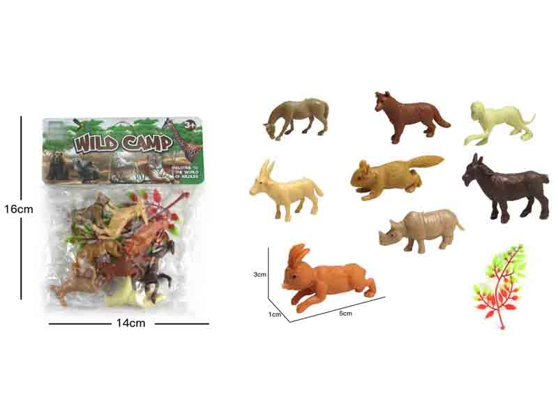 SOFT PLASTIC ANIMAL SET 8PCS - HP1146843