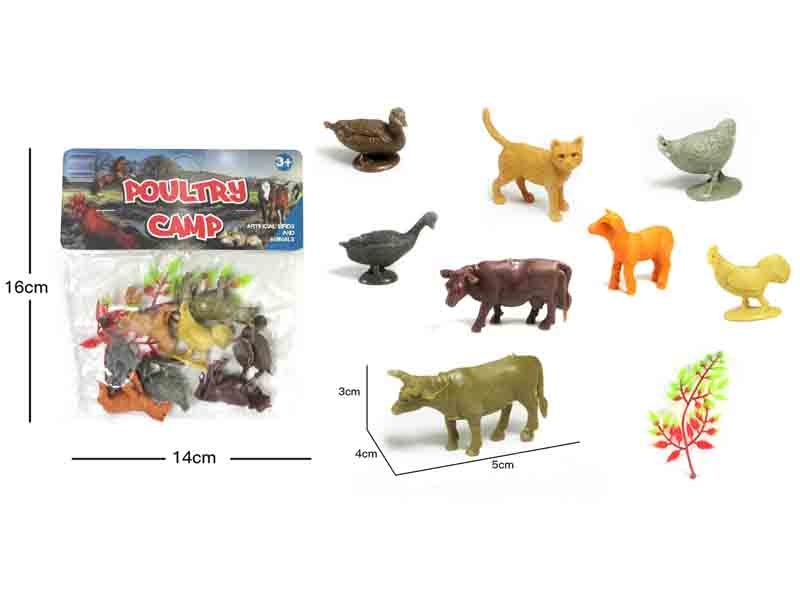 SOFT PLASTIC ANIMAL SET 8PCS - HP1146851
