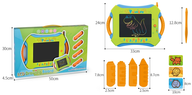 LCD COLOR DRAWING BOARD W/PEN 5PCS & CARD 3PCS - HP1146980