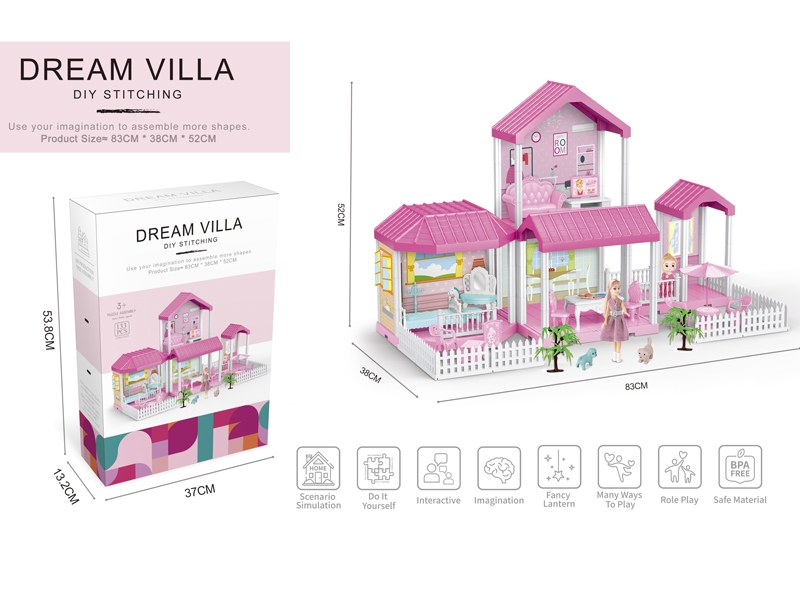 DIY VILLA W/DOLL 2PCS - HP1147095