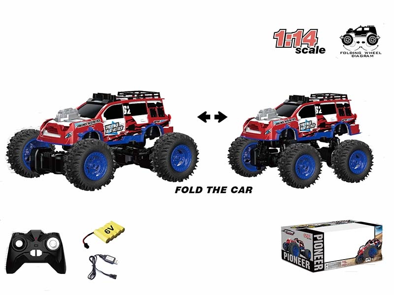 1:14 ALL-WHEEL-DRIVE TORSIONAL RC CAR,BLUE - HP1147177