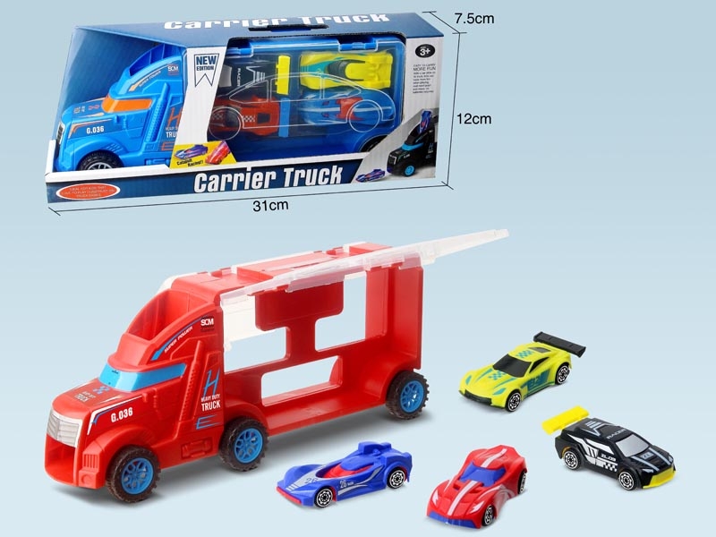 FREE WAY TRUCK W/FREE WAY CAR 4PCS - HP1147535