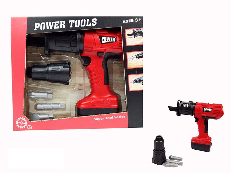 THE SIMULATION ELECTRIC SAW,2*AA NOT INCLUDED BATTERY,W/ELECTRIC DRILL,5PCS - HP1148075