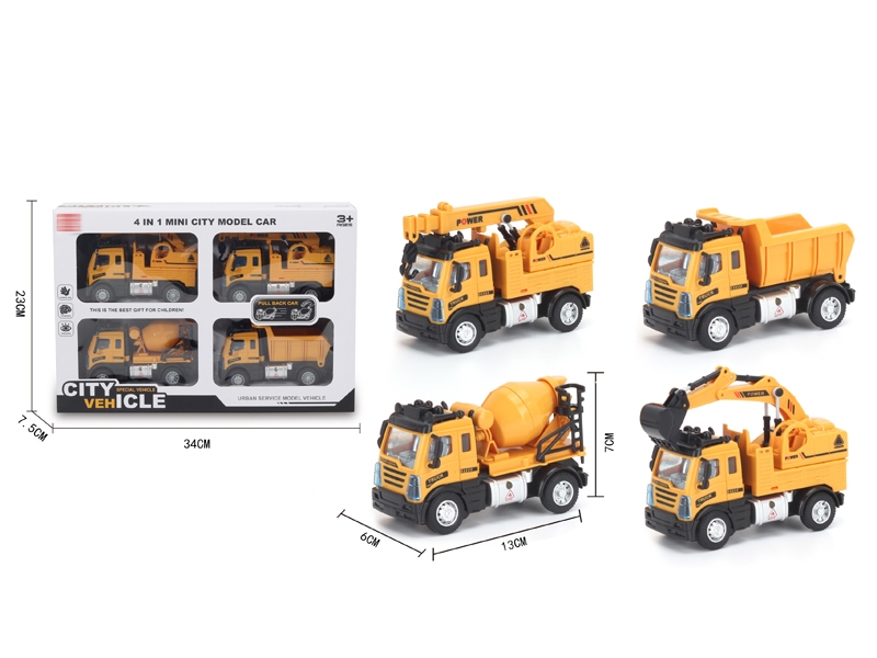 1:64 PULL BACK CONSTRUCTION CAR - HP1148315