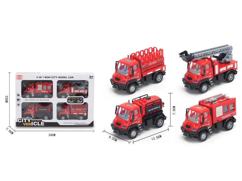 1:64 PULL BACK FIRE ENGINE - HP1148316