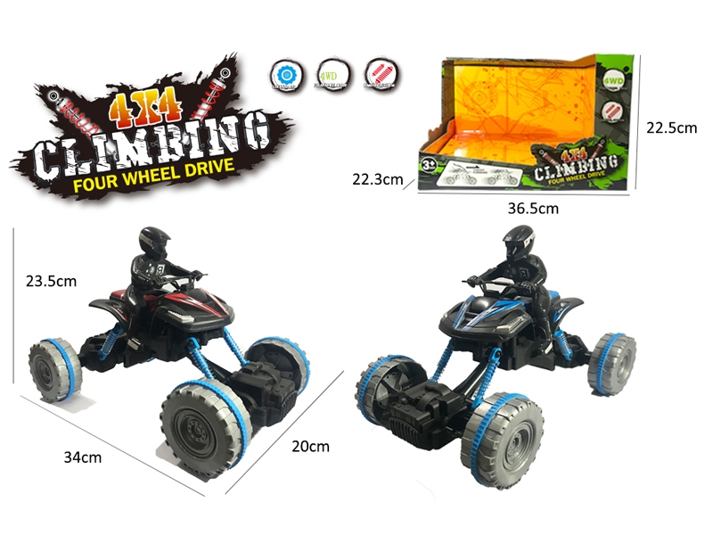 FRICTION CLIMBLING CAR,RED/BLUE,2ASST - HP1148324