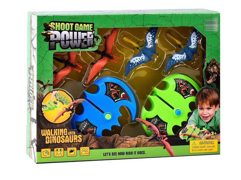 DINOSAUR LAUNCHER SET,GREEN/BLUE - HP1148441