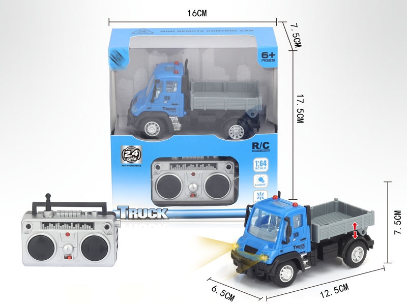 1:64四通2.4G遥控运输卡车(德式),蓝色 - HP1148608