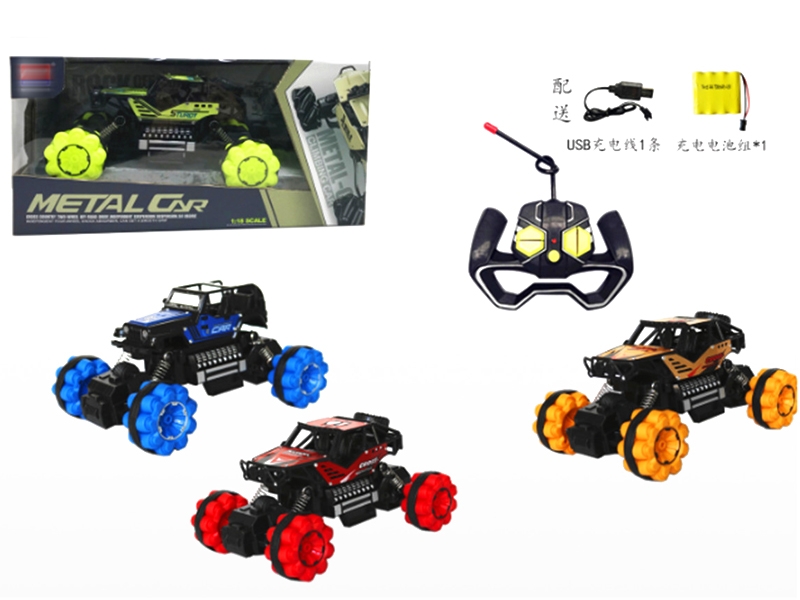 1:18中合金攀爬越野车（2款各2色混装），4.8V电池包+USB充电线 - HP1149335