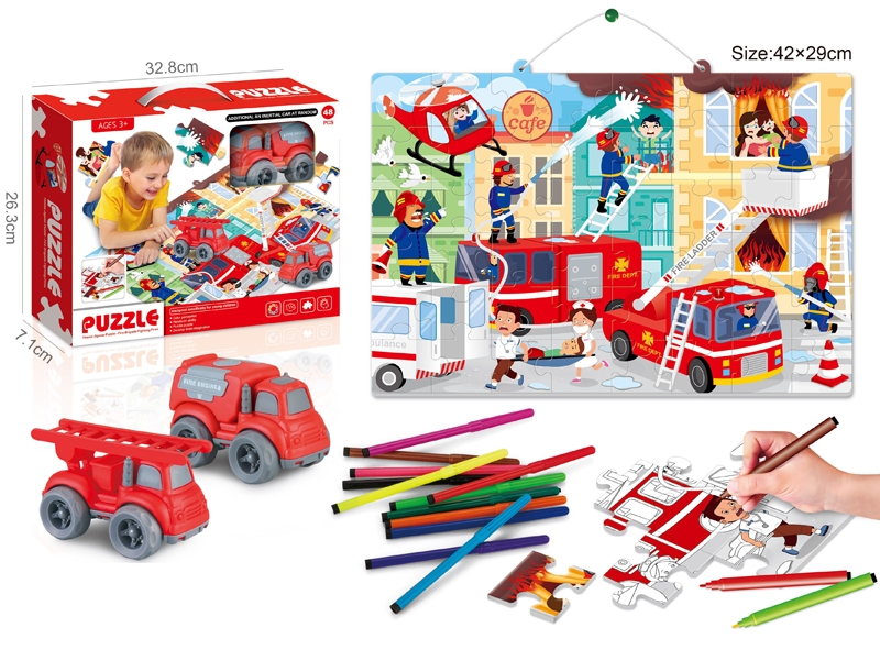 FIRE FIGHTING PUZZLE PAINTING - HP1149369