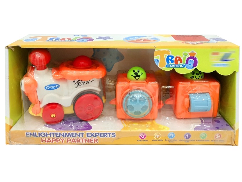 FRICTION CARTOON TRAIN W/ LIGHT&MUSIC 2 ASST. - HP1149407