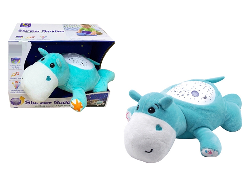SLUMBER BUDDIES W/LIGHT & MUSIC & PROJECTION(HIPPO) - HP1149700