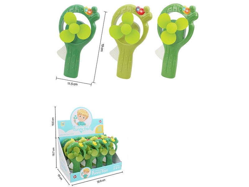 HAND PRESSURE FAN W/LIGHT & MUSIC - HP1149857