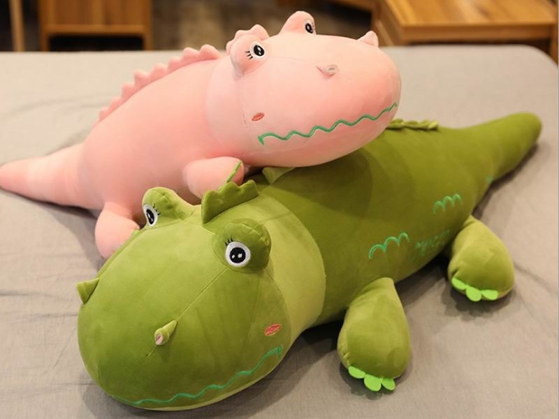 90CM BABY DINOSAUR PILLOW 550G (JADE GREEN, DARK GREEN, GRAY) - HP1149959