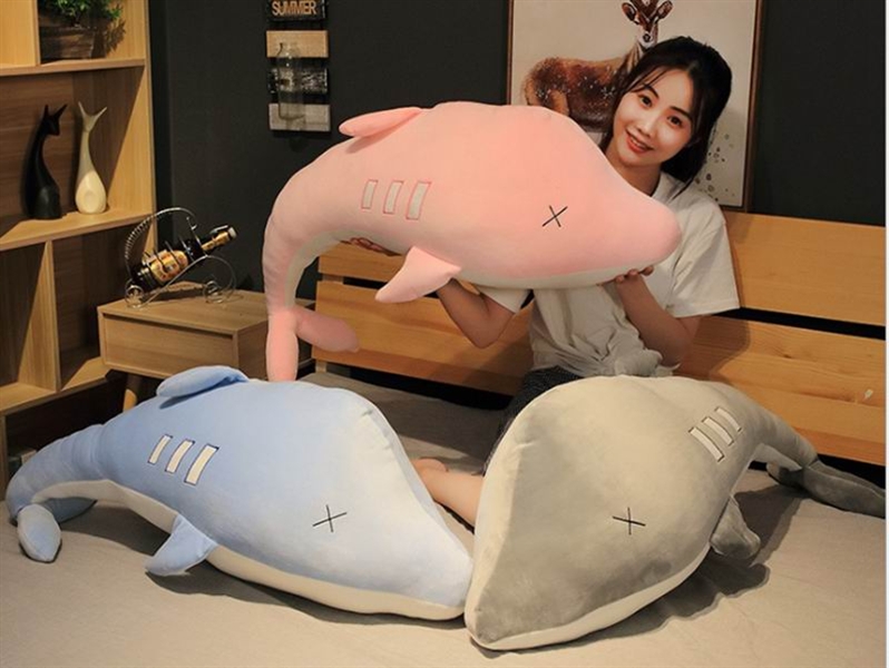 90CM BABY DOLPHIN 550G (PINK/BLUE/GREY) - HP1149966
