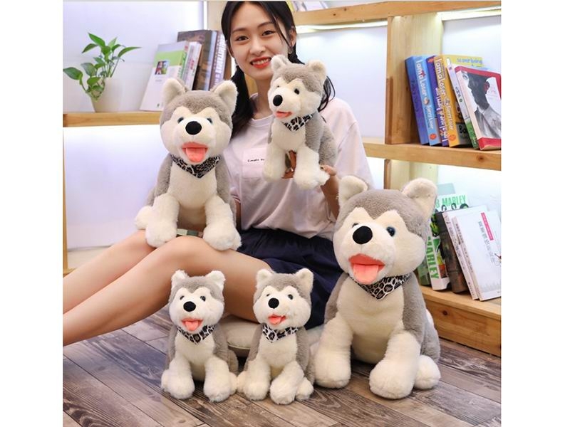 28CM SIMULATED HUSKY DOLL 280G (GREY) - HP1149977
