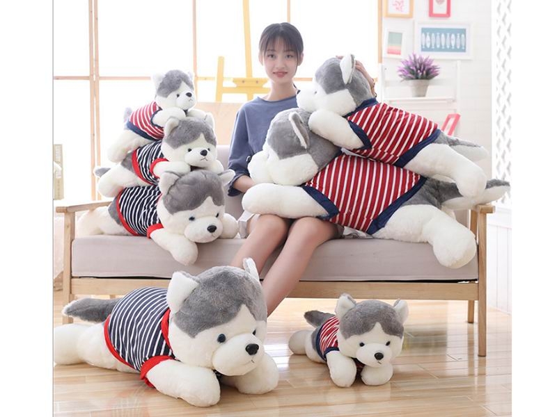 45CM STRIPED CLOTHING HUSKY 300G (RED/BLUE) - HP1149981