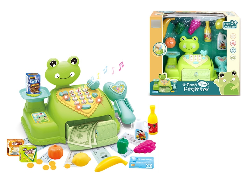 CARTOON CASH REGISTER SET W/LIGHT & MUSIC, 2*AA NOT INCLUDED - HP1150204
