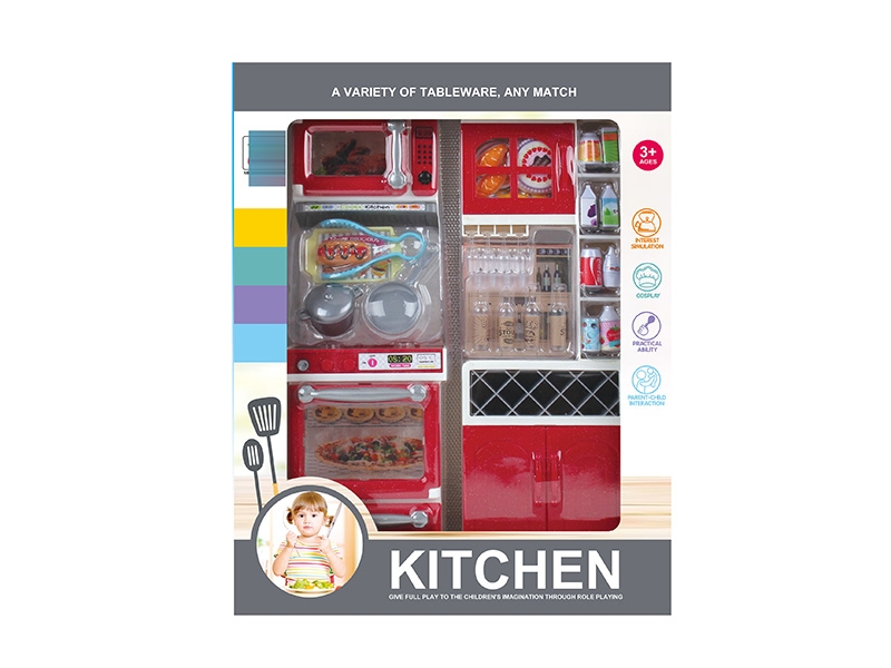 KITCHEN SET W/LIGHT & MUSIC,2*AAA NOT INCLUDED - HP1150214