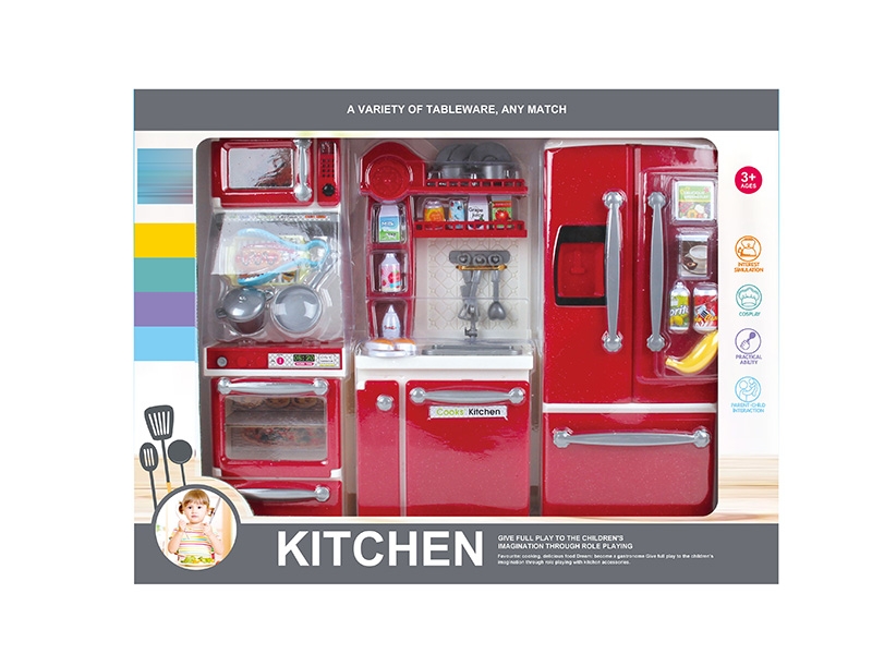 KITCHEN SET W/LIGHT & MUSIC,2*AAA NOT INCLUDED - HP1150216