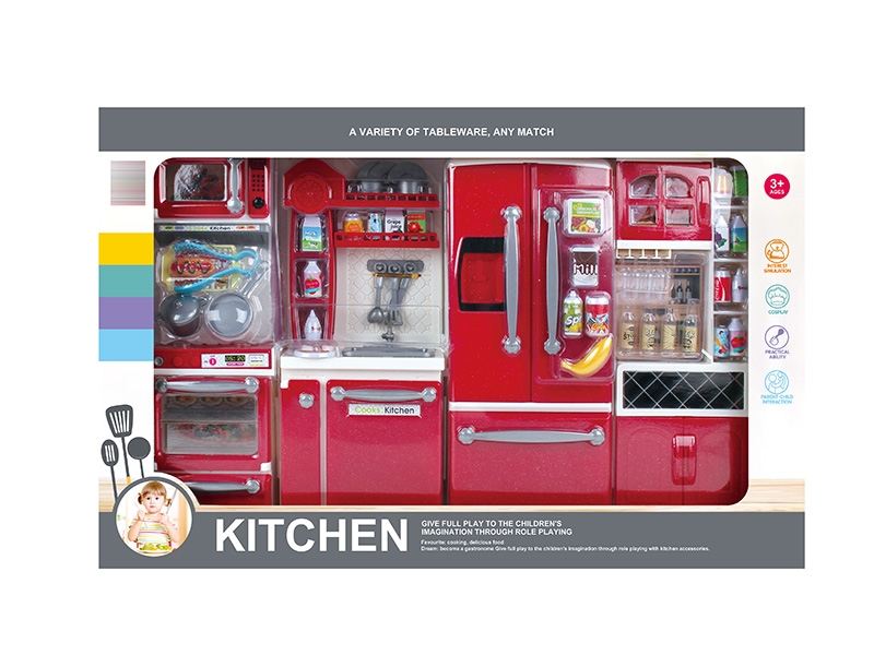KITCHEN SET W/LIGHT & MUSIC,2*AAA NOT INCLUDED - HP1150220