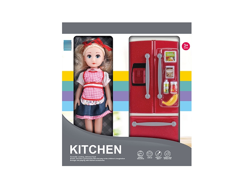 KITCHEN SET W/DOLL - HP1150237