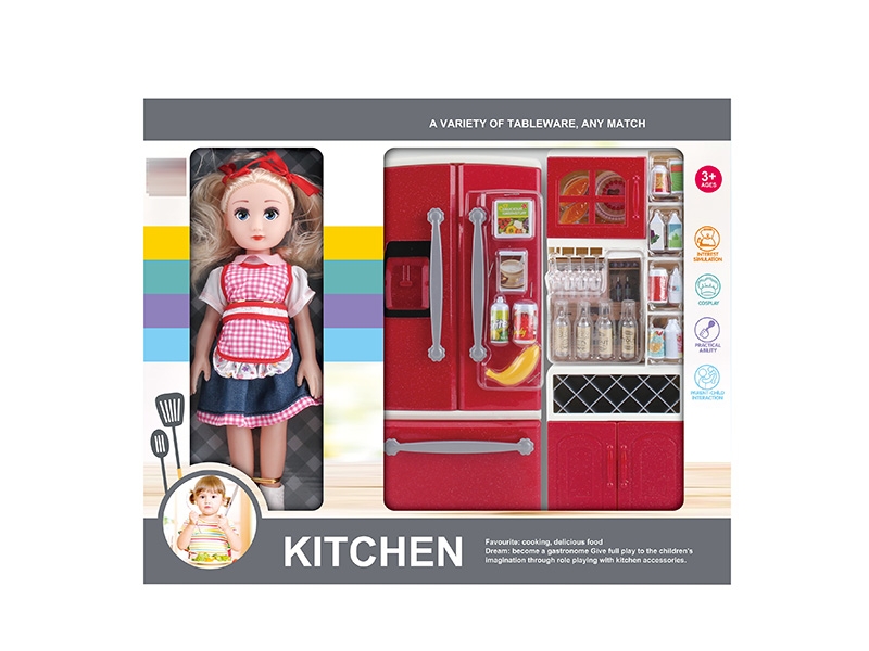 KITCHEN SET W/DOLL - HP1150239
