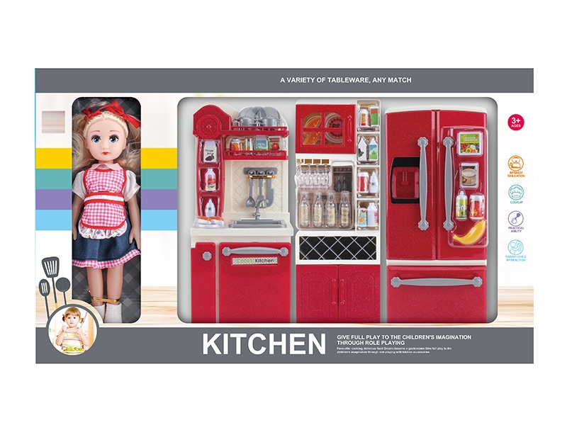 KITCHEN SET W/ DOLL - HP1150246