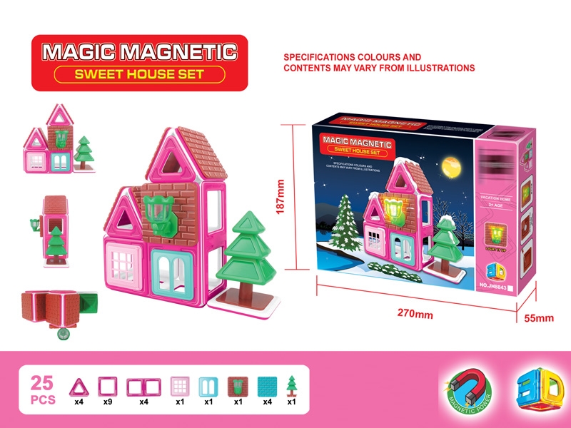 MAGNETIC BUILDING BLOCKS (25PCS) - HP1150635