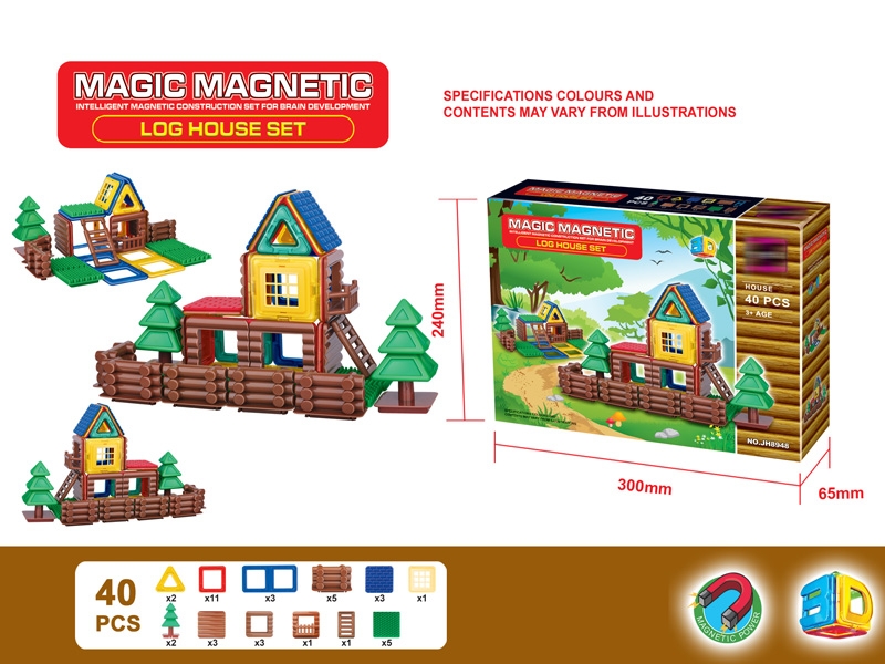 MAGNETIC BUILDING BLOCKS (40PCS) - HP1150657