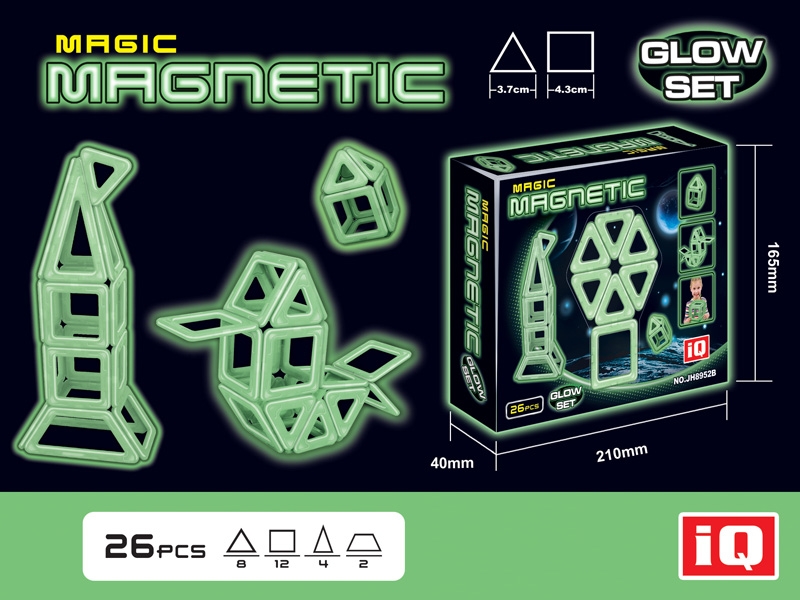 MAGNETIC BUILDING BLOCKS （26pcs） - HP1150659