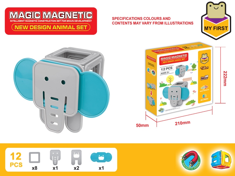 MAGNETIC BUILDING BLOCKS （12pcs） - HP1150661