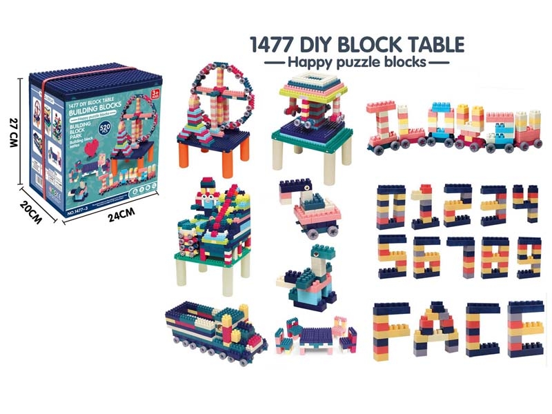 BLOCK DESK W/520PCS BLOCKS - HP1150720