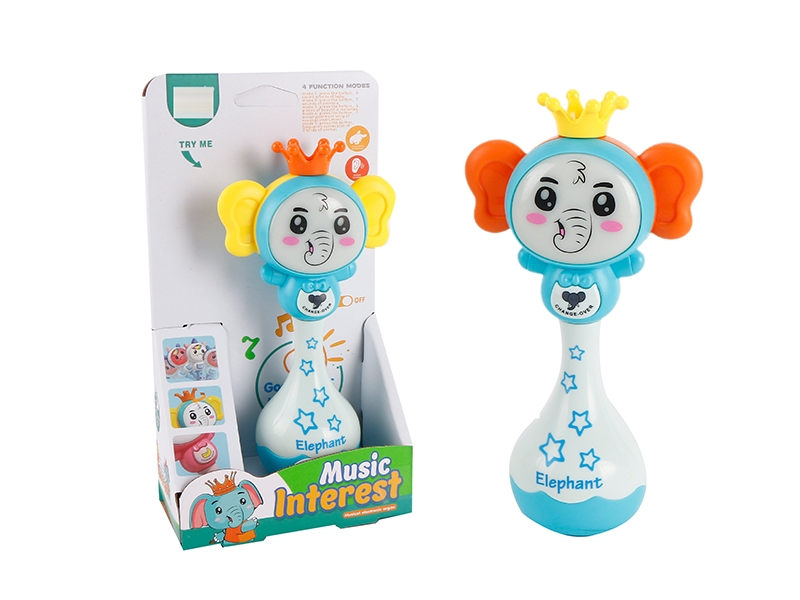 ELEPHANT SHAKE STICK W/MUSIC & MUSIC INCLUDE BATTERY(3AG13) - HP1150905
