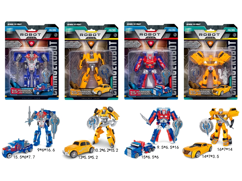 TRANSFORMED CAR,BLUE/YELLOW,4ASST - HP1151400