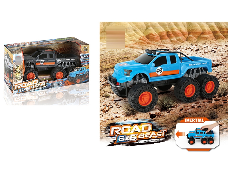 1:14 SCALE FRICTION CAR,BLUE/GREY - HP1152035