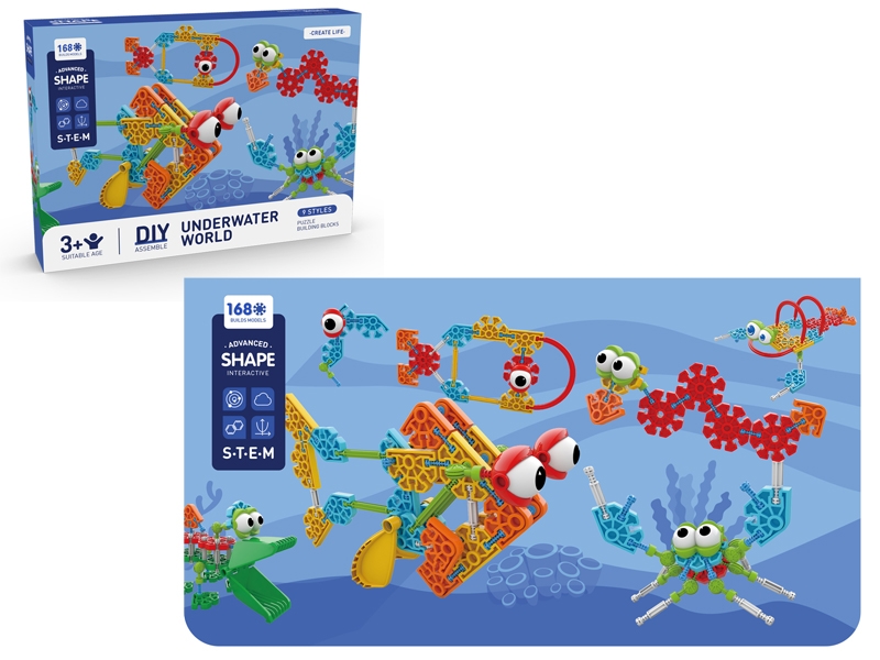 DIY ASSEMBLE TOYS 168PCS - HP1152100