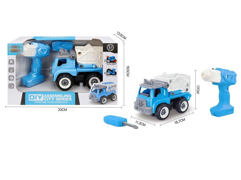 FREE WAY GARBAGE TRUCK W/MOTOR DRILL - HP1152186