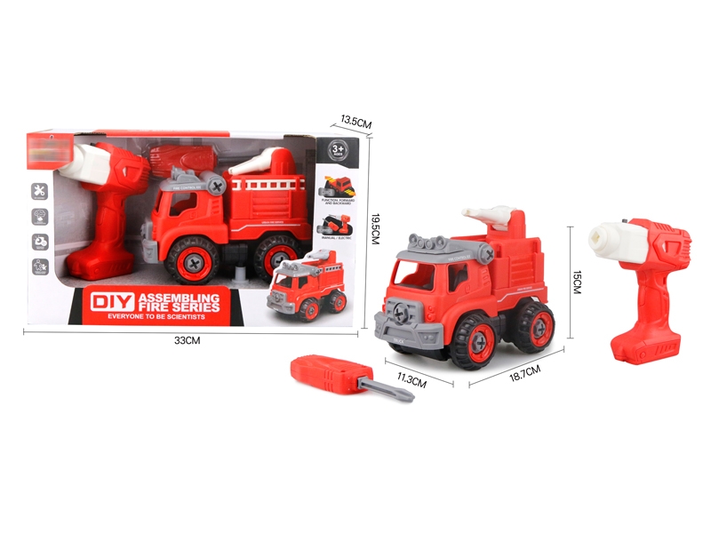 FREE WAY FIRE FIGHTING TRUCK W/MOTOR DRILL - HP1152228