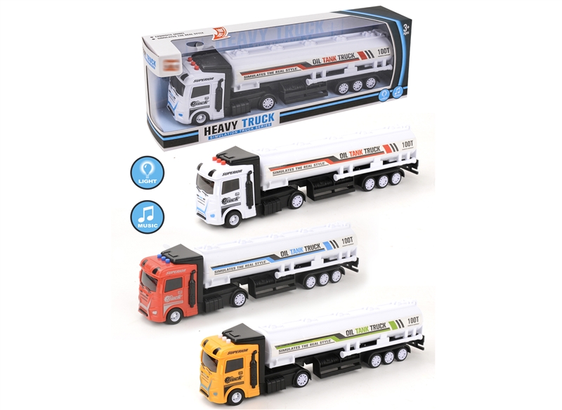 FRICTION TRUCK W/LIGHT & MUSIC,RED/YELLOW/WHITE - HP1152751