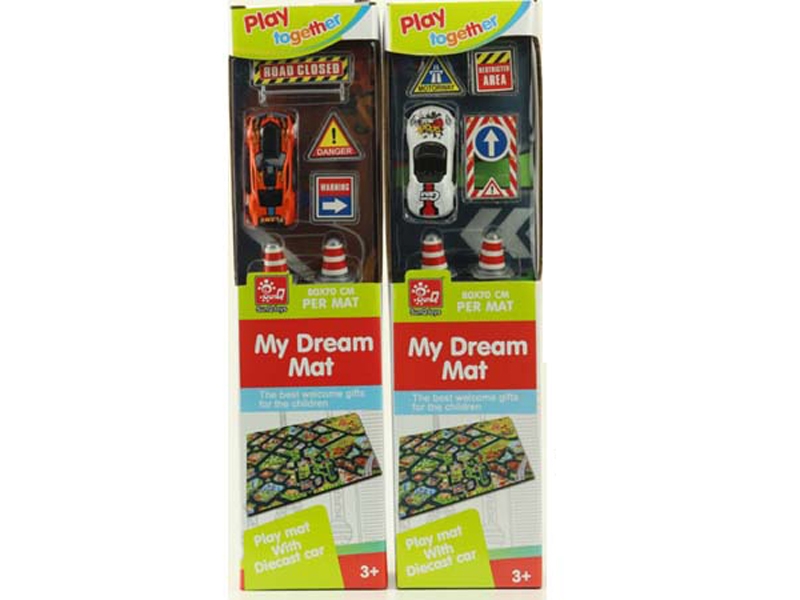 ROAD MAP+FREE WAY DIE CAST CAR  80*70CM - HP1153218
