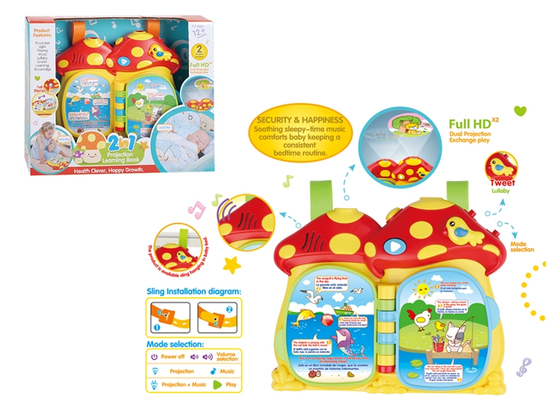 B/O LEARNING BOOK W/PROJECTION & LIGHT & MUSIC(ENGLISH & SPANISH) - HP1153584