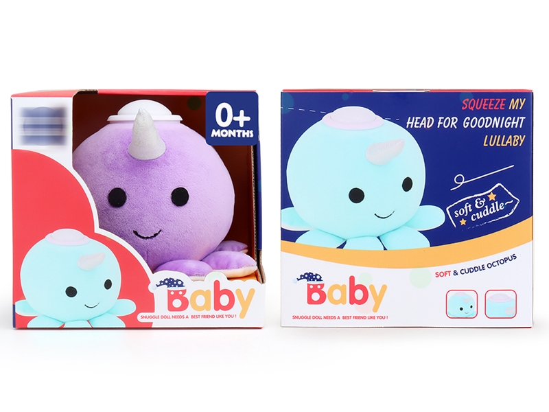18CM SOFT & CUDDLE OCTOPUS W/LIGHT & IC - HP1153681