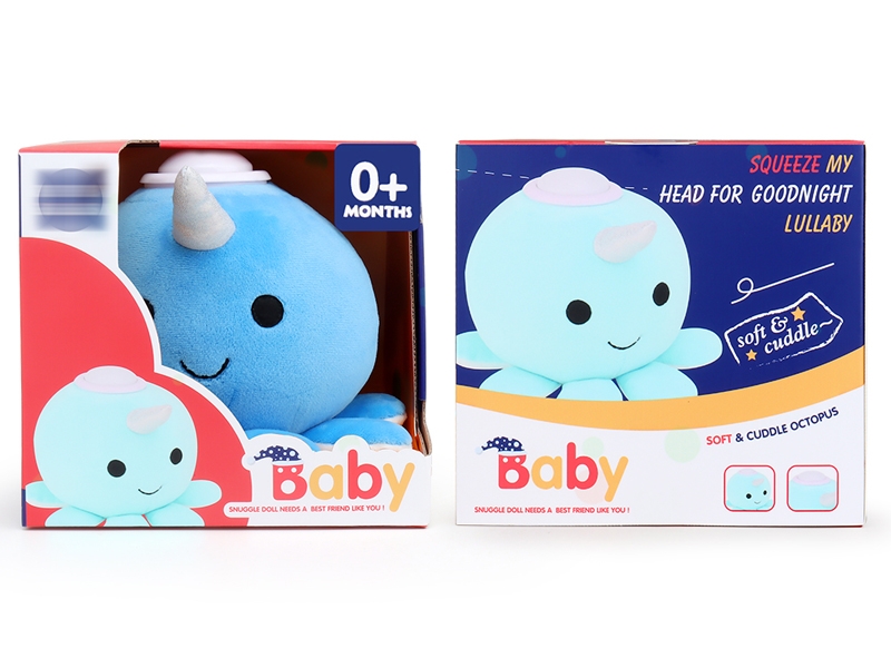 18CM SOFT & CUDDLE OCTOPUS W/LIGHT & IC - HP1153683