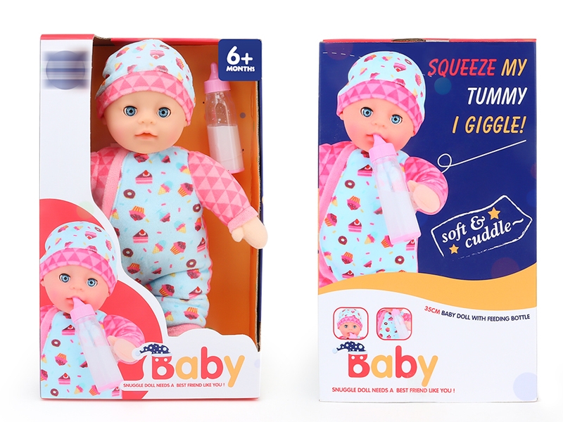 35CM SOOTHING PLUSH DOLL W/IC - HP1153698