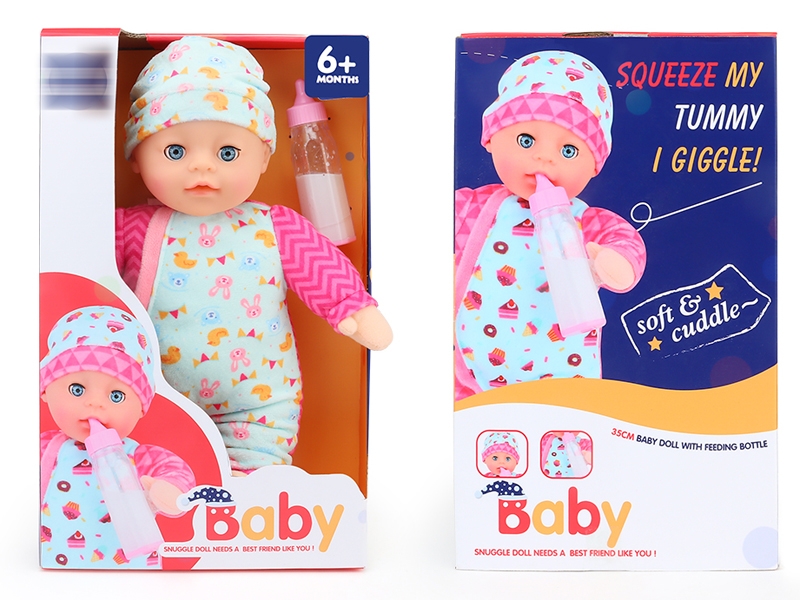 35CM SOOTHING PLUSH DOLL W/IC - HP1153699